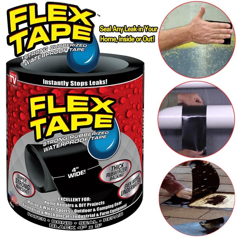 Ruban adhésif étanche Super résistant de 150cm, bande auto-fixante, ruban de réparation de joints, ruban de conduit isolant تنزوت