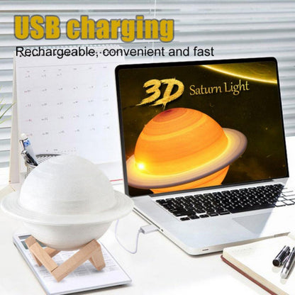 Lampe LED imprimée en 3D saturne