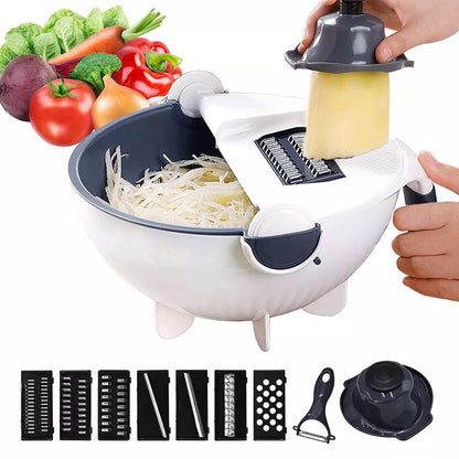 Pot Coupe-Légumes 9in1 Multifonction Avec Panier De Vidange + Éplucheur V2