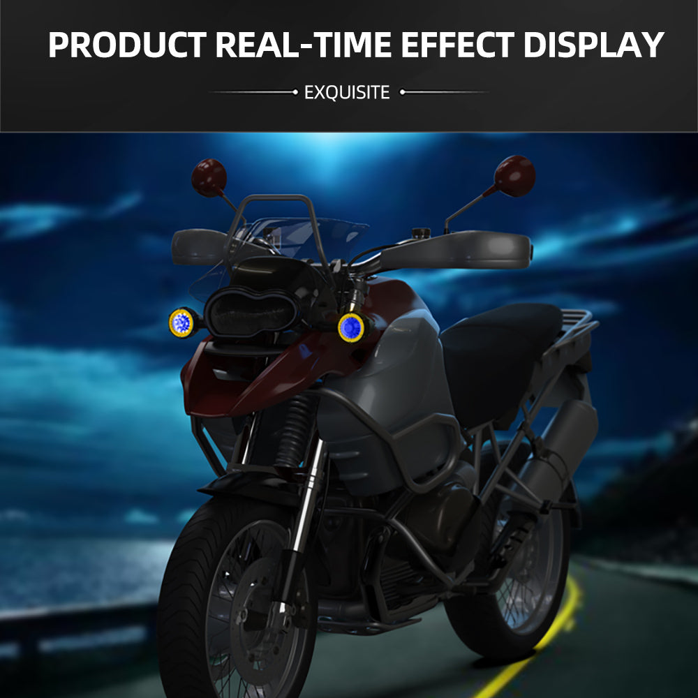 Clignotants LED pour Moto Couleur Rouge et Orange 2pcs - أشارات غمازات دراجة نارية أحمر وبرتقالي