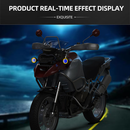 Clignotants LED pour Moto Couleur Rouge et Orange 2pcs - أشارات غمازات دراجة نارية أحمر وبرتقالي