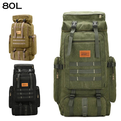 Sac à dos randonnée tactique militaire 80l imperméable تنزوت
