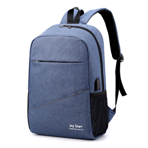 Sac à dos homme avec sac bandoulière et trousse 3en1 bleu 2755-8 – محفظة ظهر رجالية 3 قطع أزرق