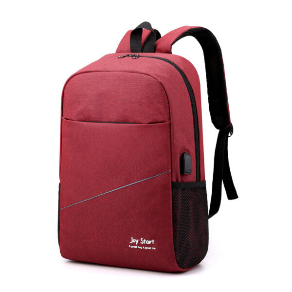 Sac à dos homme avec sac bandoulière et trousse 3en1 rouge 2755-8 – محفظة ظهر رجالية 3 قطع أحمر