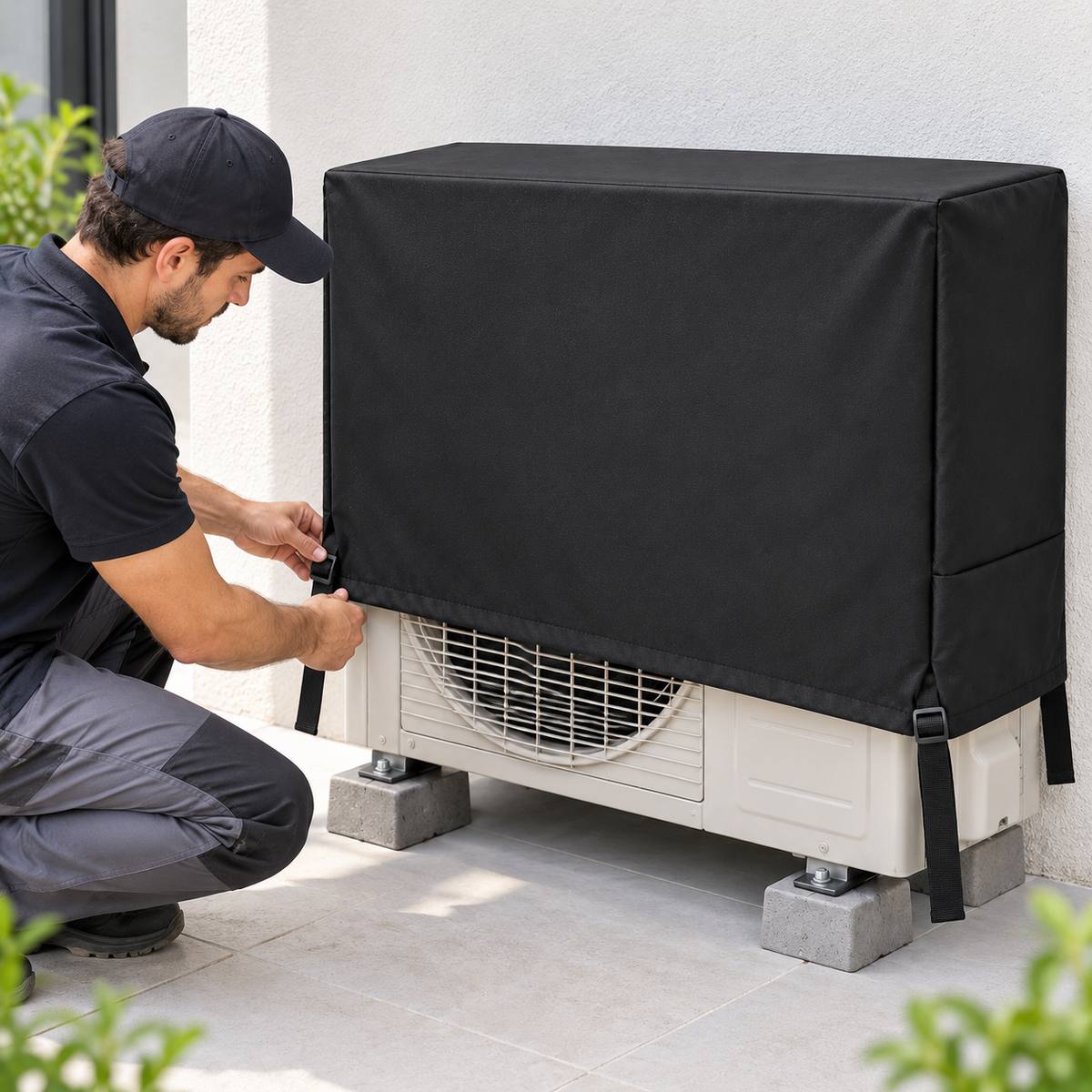 Housse de Protection pour Unité Extérieure de Climatiseur 18000/24000 BTU - غطاء حماية الوحدة الخارجية لمكيف الهواء