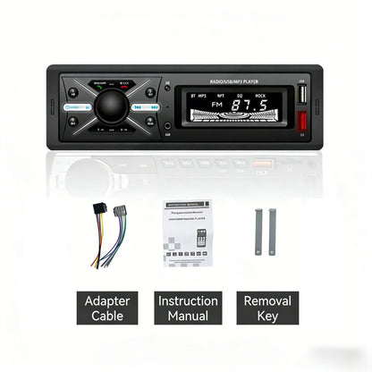 Autoradio MP3 Multimedia Player 1 DIN Bluetooth - جهاز راديو ومشغل وسائط السيارات مزود ببلوتوث