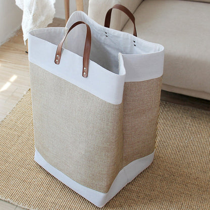 Grand panier à linge pliable en tissu domestique, rangement pour vêtements et jouets, grande capacité