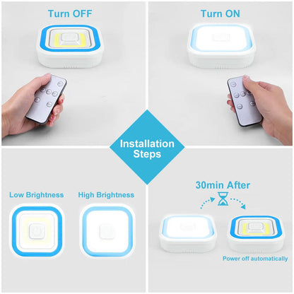 Pack 3 Spot LED intelligents avec télécommande ultra-lumineux – طقم مصابيح مع يد تحكم
