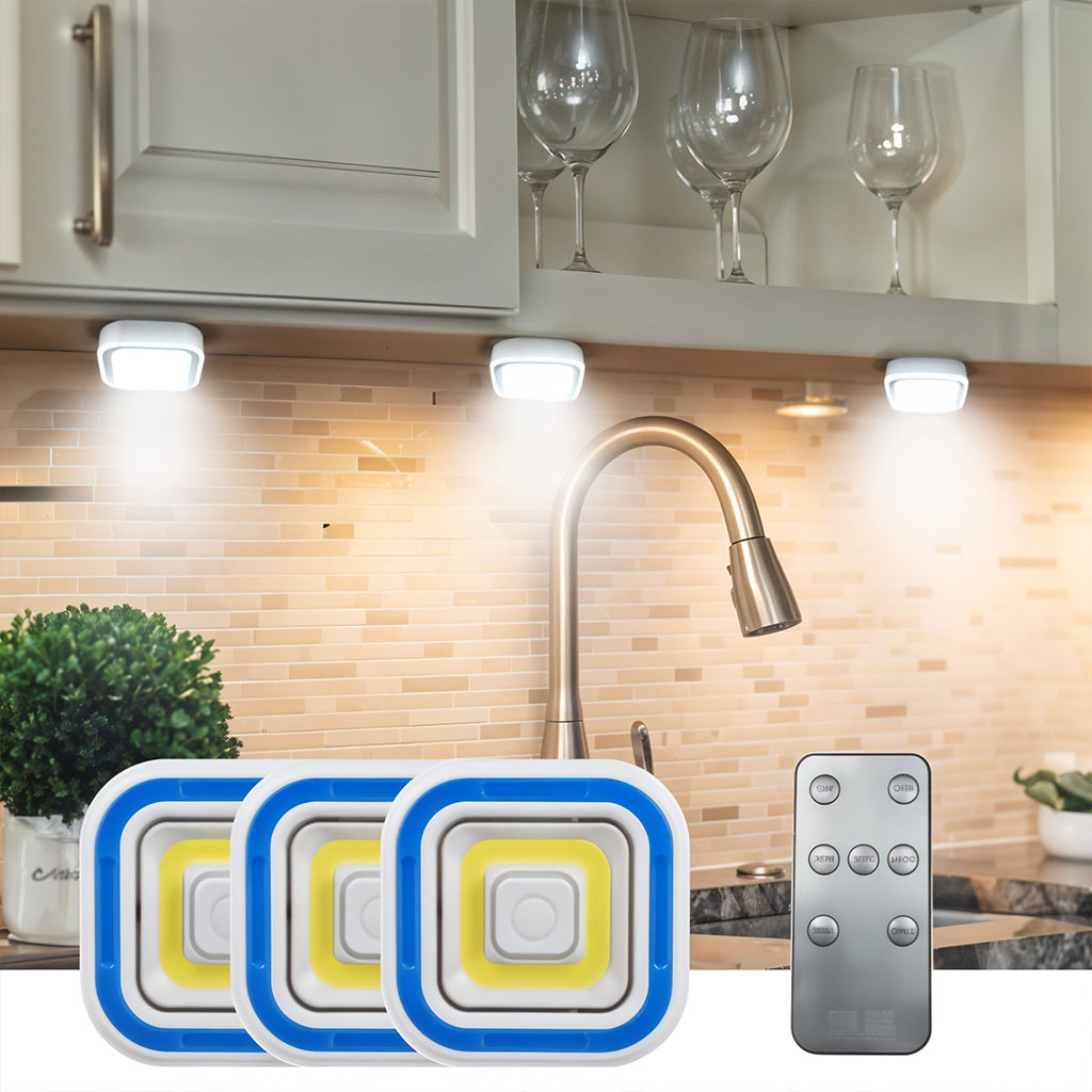 Pack 3 Spot LED intelligents avec télécommande ultra-lumineux – طقم مصابيح مع يد تحكم تنزوت