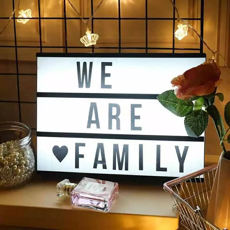 LED MESSAGE LIGHT BOX -Noir et Blanc تنزوت