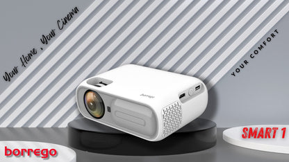Borrego Projector Smart 1 Android 9.0 Bluetooth Projection technology 3.5inch LCD TFT display