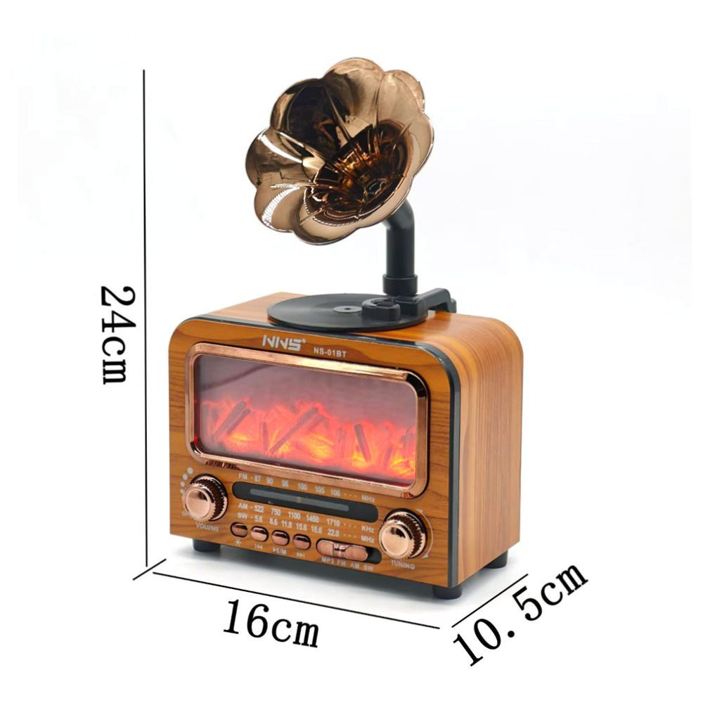 Haut-Parleur Bluetooth Vintage avec Radio NNS NS-01BT - مكبر صوت ومذياع كلاسيكي بلوتوث