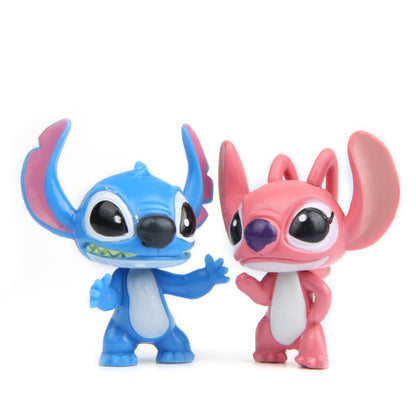 Ensemble 10 Pcs Disney-Figurines Stitch en PVC