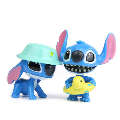 Ensemble 10 Pcs Disney-Figurines Stitch en PVC