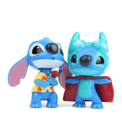 Ensemble 10 Pcs Disney-Figurines Stitch en PVC