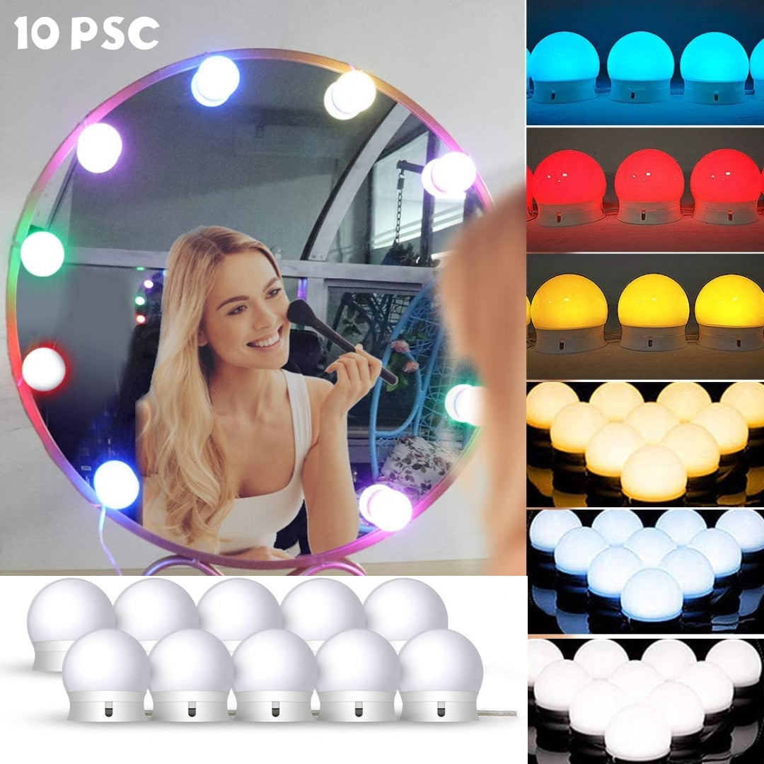 Chende Lampe Miroir RGB 10 psc mural Hollywood style تنزوت