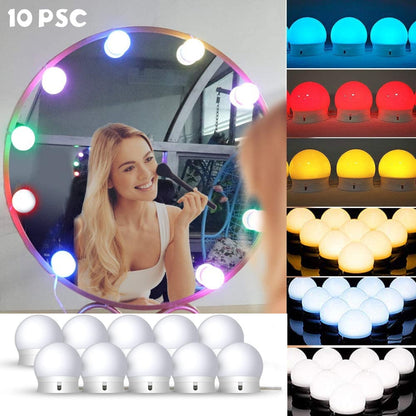 Chende Lampe Miroir RGB 10 psc mural Hollywood style تنزوت