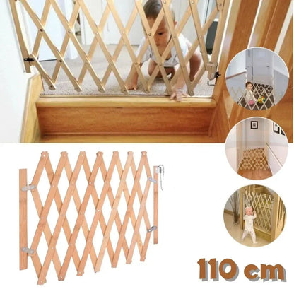 Barrière de sécurité pliable en bois pour Enfant - حاجز حماية للأطفال متعدد الإستعمالات تنزوت