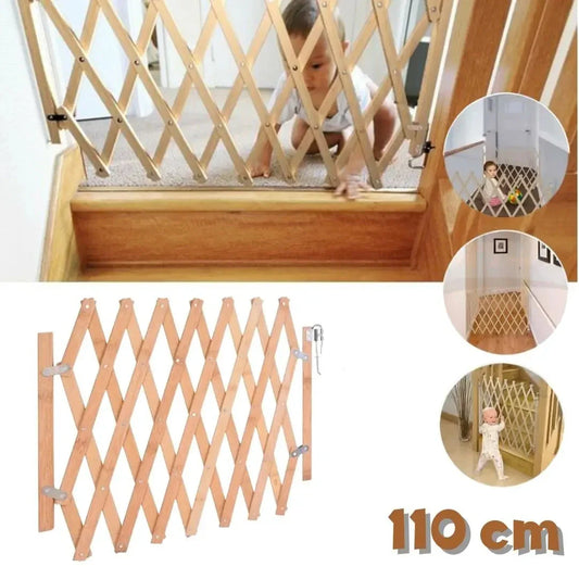 Barrière de sécurité pliable en bois pour Enfant - حاجز حماية للأطفال متعدد الإستعمالات تنزوت