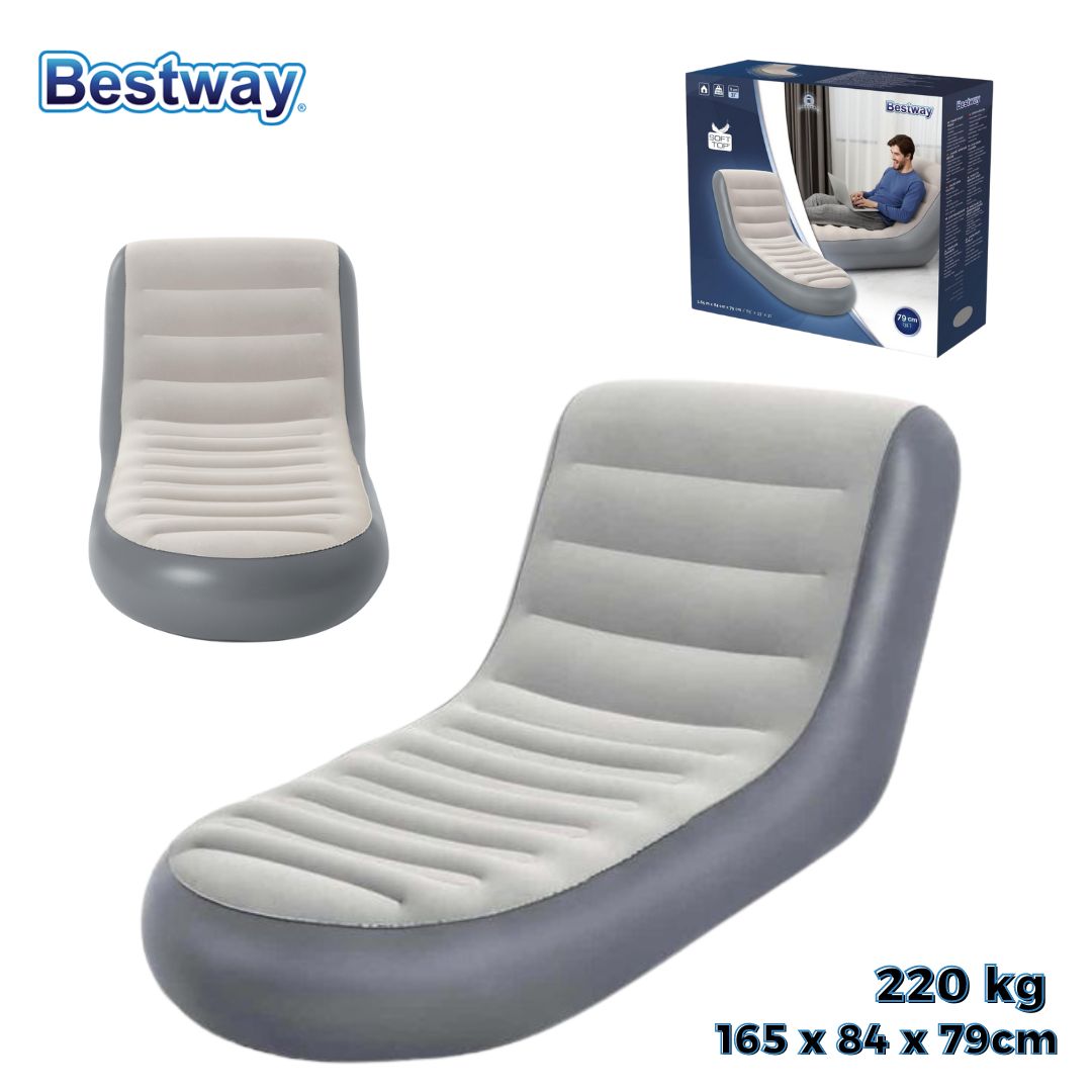 Bestway Chaise Longue Confortable Soft Top Portable 75064 تنزوت