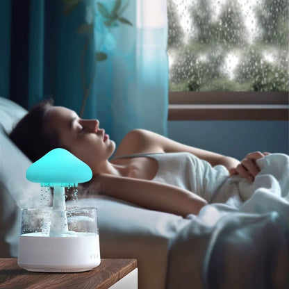 Diffuseur d'Huiles Essentielles Nuage Pluie 300ml et Bluetooth Speaker – معطر بشكل غيمة ممطرة و مكبر صوت بلوتوث