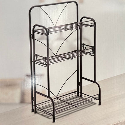 Étagère de Rangement à 3 Niveaux 59x19x35cm – وحدة رفوف تخزين بثلاث طبقات