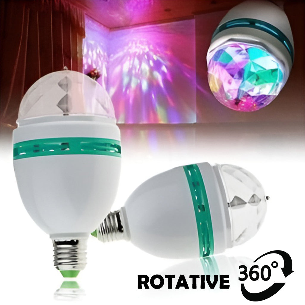 Lampe de scène rotative 360° Jeux De Lumière Multi Couleur Led Pour Fête - تنزوت