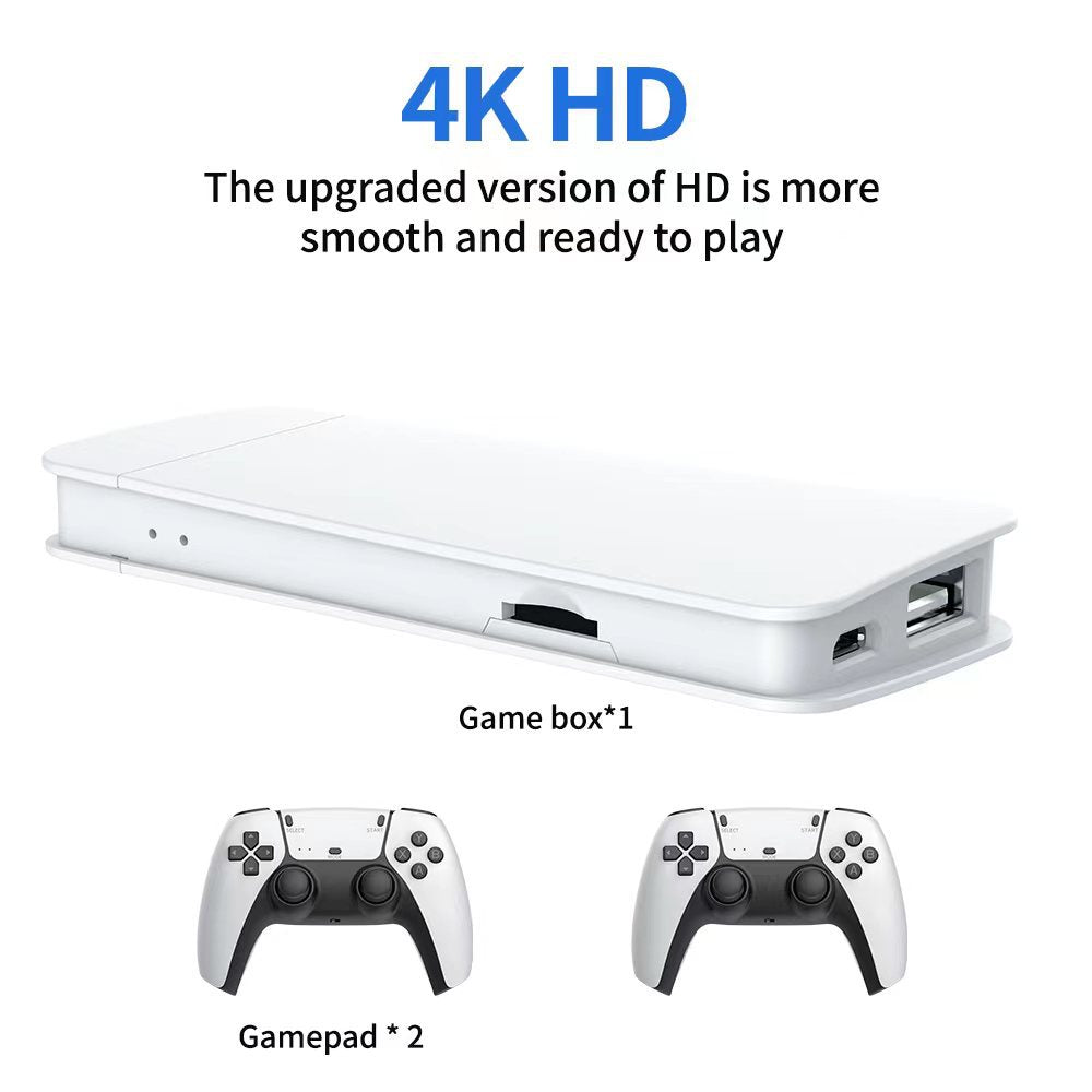 M15 Game Stick Pro Console de jeu vidéo 4k Rétro +20000 Jeux classiques HD 4K avec 2 manette sans fil