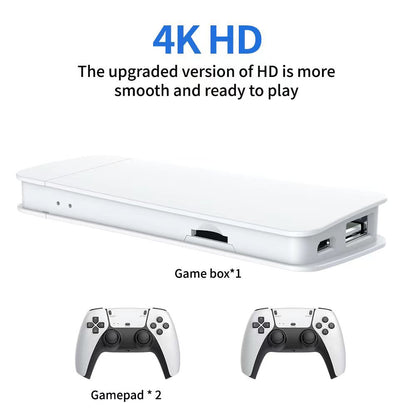 M15 Game Stick Pro Console de jeu vidéo 4k Rétro +20000 Jeux classiques HD 4K avec 2 manette sans fil
