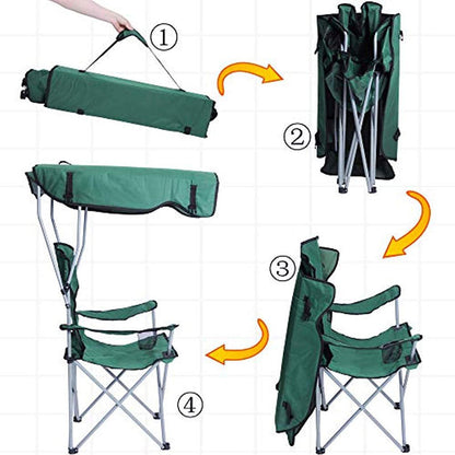Chaise Longue Pliable Avec Porte Goblet Et Ombrelle