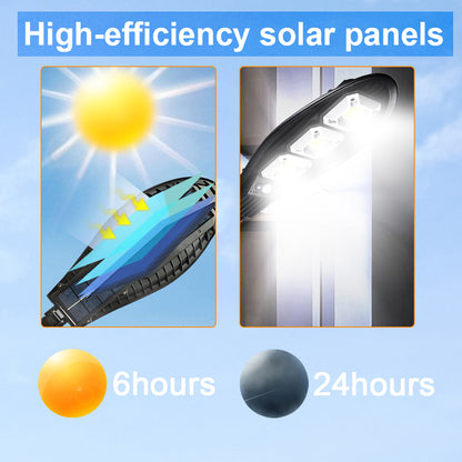 Lampe solaire LED 2000 Watts avec détecteur de mouvement PIR imperméable