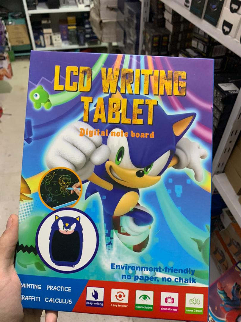 Tablet d’écriture LCD pour Enfants 12 Pouces Grand Model – Sonic
