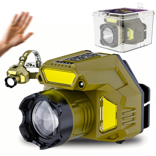 Lampe frontale rechargeable avec capteur de mouvement – مصباح مع مستشعر حركة