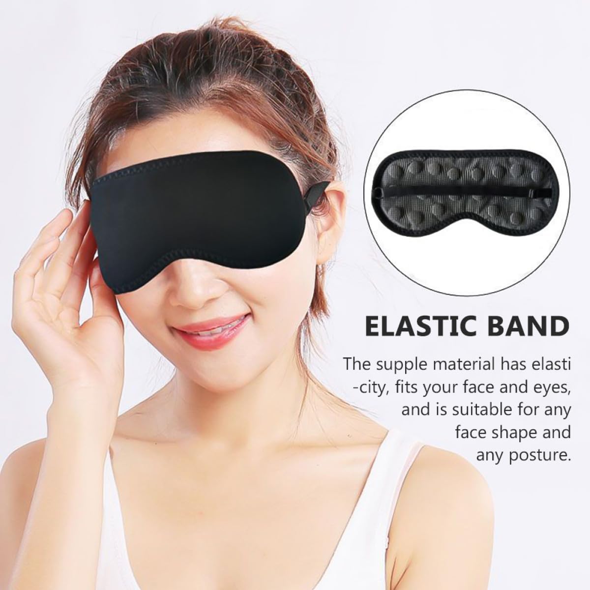 Masque de Sommeil Magnétique Confortable - قناع نوم مغناطيسي مريح للعينين ومضاد للإرهاق