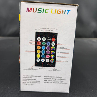 Projecteur de lumière Sonore RGB + W 4 en 1 Avec Bluetooth effet stroboscope