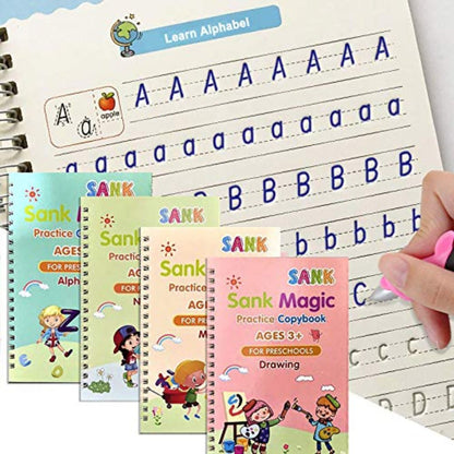Cahier de Pratique (Ensemble de 4 Livres + 10 Recharges) – كراس التدريب مجموعة من 4 كتب + 10 عبوات حبر ANGLAIS
