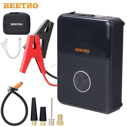 Booster de Batterie 2000A avec Power Bank 21800 mAh et Compresseur 10 Bar – جهاز تعزيز البطارية بقوة 2000 أمبير مع بنك طاقة بسعة 21800 مللي أمبير وضاغط هواء تنزوت