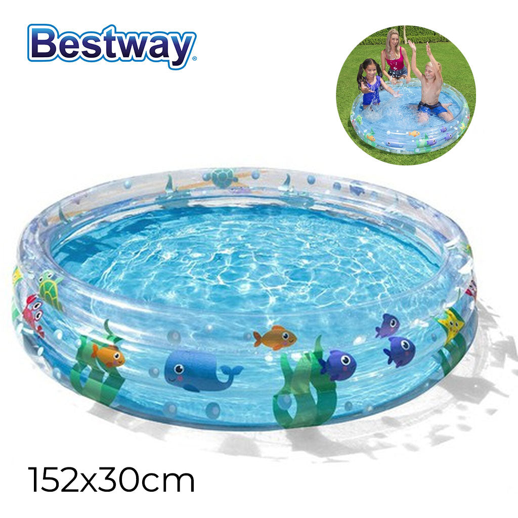 Piscine Thème Océan Pour Enfants 152x30cm Bestway #51004 تنزوت