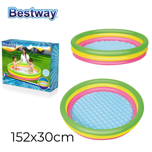 Piscine Gonflable Arc-en-Ciel 152 cm x 30 cm Bestway #51103 تنزوت