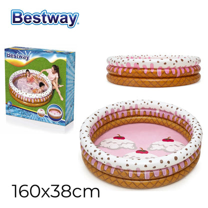 Piscine Gonflable Pour Enfants Donut 160 cm x 38 cm Bestway #51144 تنزوت