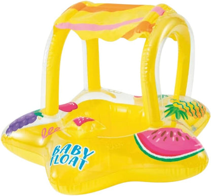 Intex Bouee enfant Avec un auvent intégré pour se protéger des rayons du soleil 56573NP