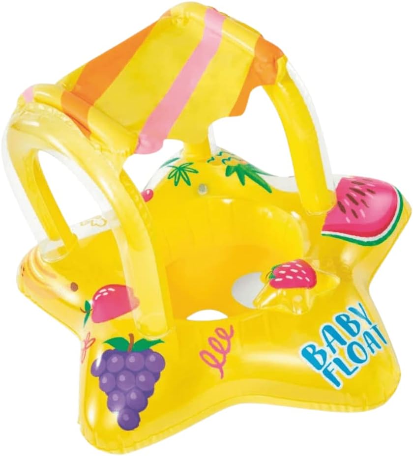 Intex Bouee enfant Avec un auvent intégré pour se protéger des rayons du soleil 56573NP