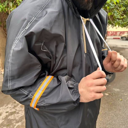 Pack d’hiver Pour Moto Combinaison Imperméable + gants thermiques + Cagoule V2