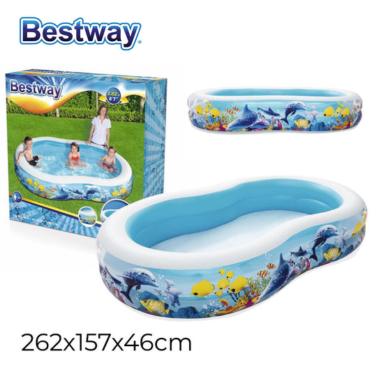 Piscine Océan Gonflable 262 x 157 x 46 cm Bestway #54118 تنزوت