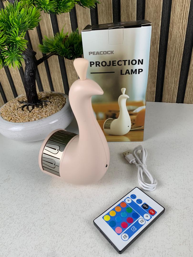 Applique murale en forme de paon 7 réglages de couleur avec télécommande – مصباح ديكور على شكل طائر الطاوس