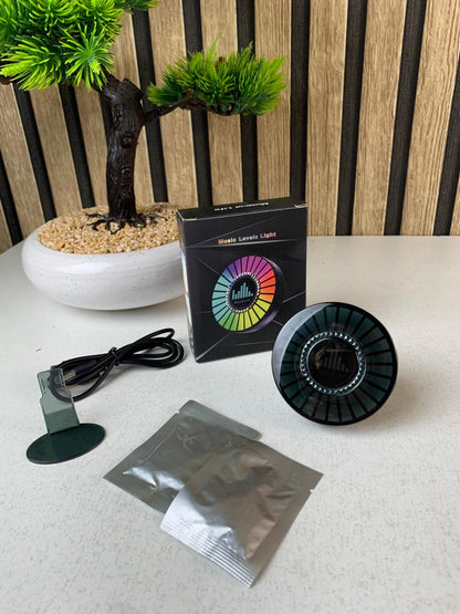 Humidificateur et Lumière d’ambiance colorées avec capteur de son RGB 1Pcs