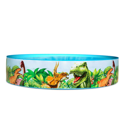 Piscine Dinosaure Ronde en Vinyle et PVC 244x46cm