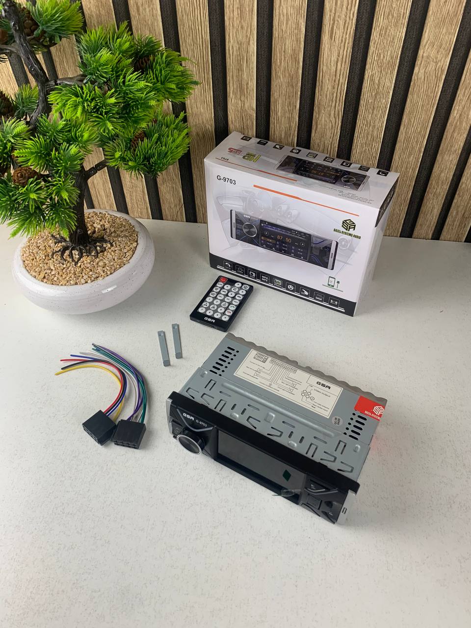 Poste Radio Multimedia Bluetooth USB/MicroSD/Aux G-9703 – جهاز راديو مع منفذ تشغيل الكاميرا