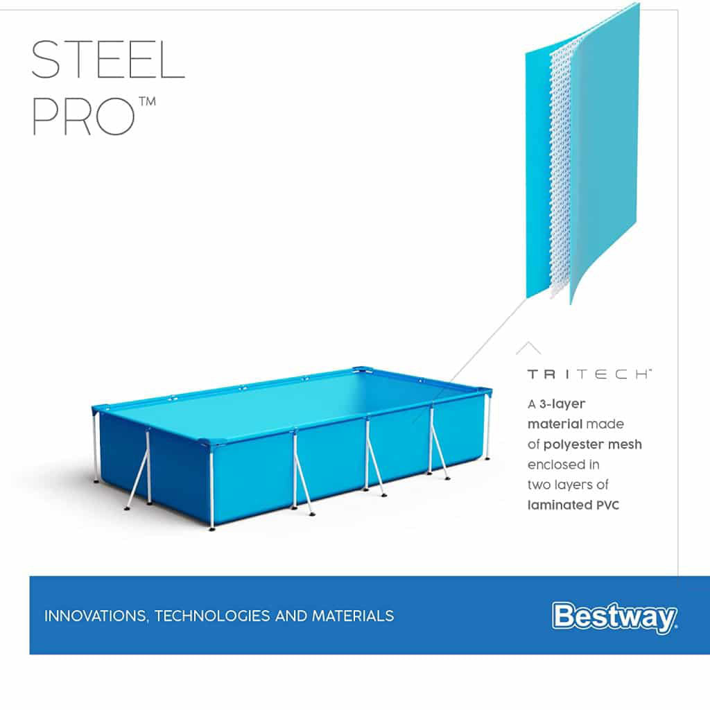 Steel Pro™ Piscine Rectangulaire 400 x 211 x 81cm Bestway
