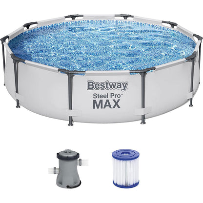 Steel Pro Max™ Piscine Ronde Avec Filtre et Pompe